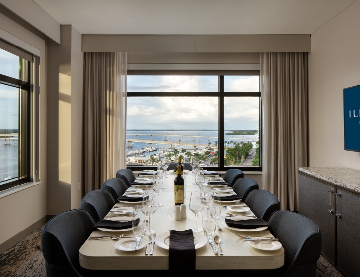 A table set for a dinner