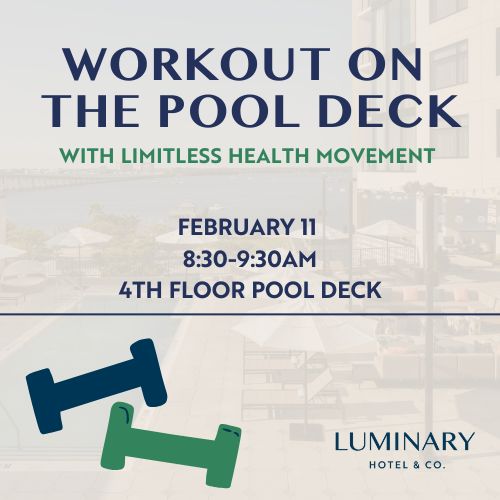 Workout on the Pool Deck!