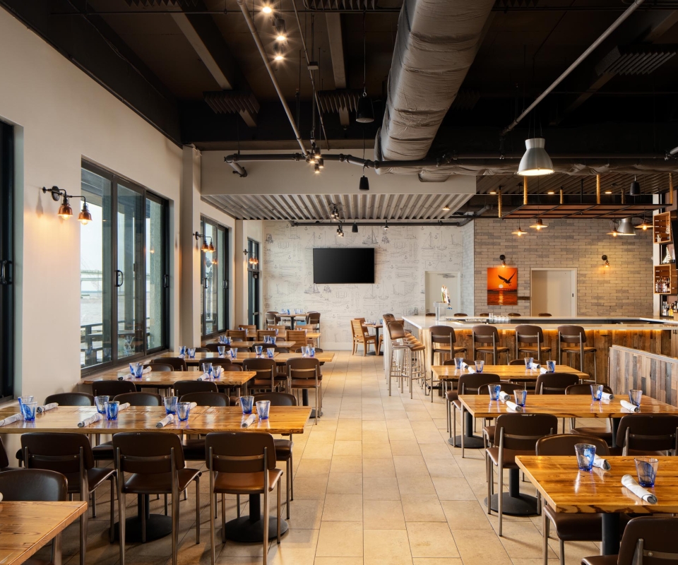 Dining room at Oxbow Bar & Grill