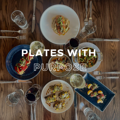Join us for a week of giving back at Oxbow Bar & Grill, for our Plates with Purpose event, starting on Giving Tuesday, December 2.