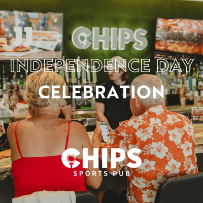 Independence Day celebration at Chips Sports Pub